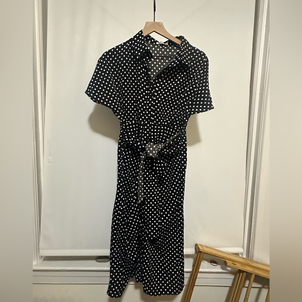Small Black & White polka dot dress